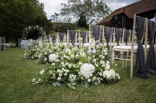 wedding flowers at Hillfields farm